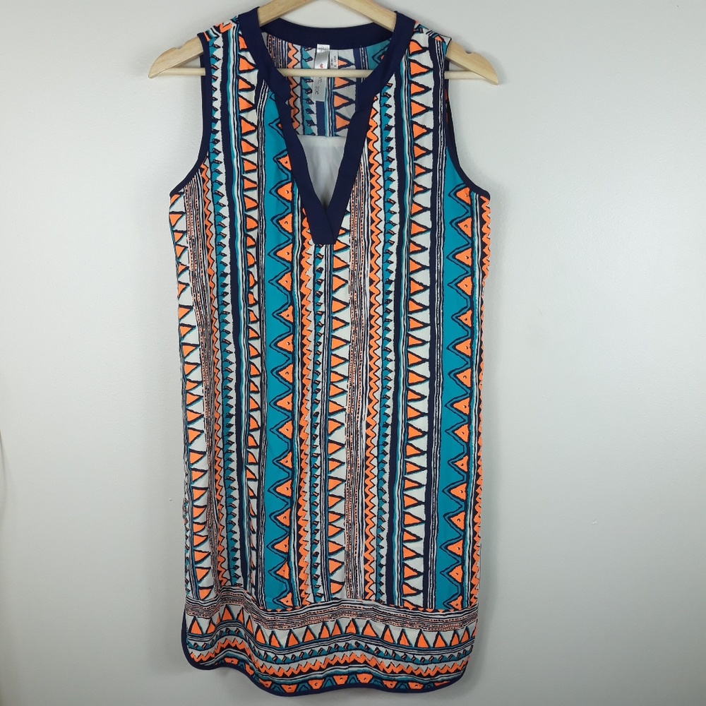 Love Zoe| Geometric print dress (A209)